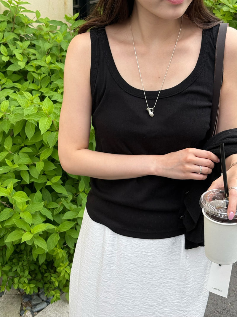 Amygrace - Korean Women Fashion - #momslook - Benefit Lacy Sleeveless - 6