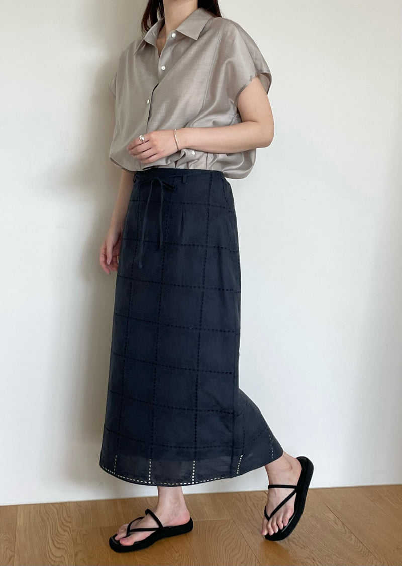 Amygrace - Korean Women Fashion - #momslook - Cotton Lace Banding Skirt - 6
