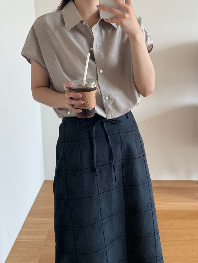 Amygrace - Korean Women Fashion - #momslook - Cotton Lace Banding Skirt - 8