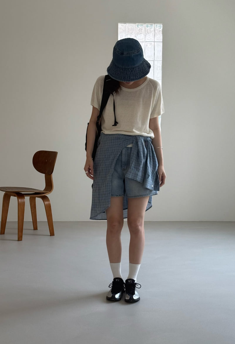 Amygrace - Korean Women Fashion - #momslook - Raglan Linen Knit - 5