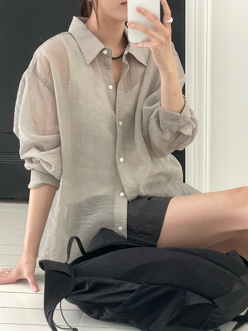 Amygrace - Korean Women Fashion - #vintagekidsstyle - Marena Summer Shirt - 4