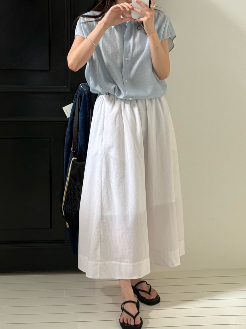 Amygrace - Korean Women Fashion - #pursuepretty - Flowy Tencel Skirt - 3