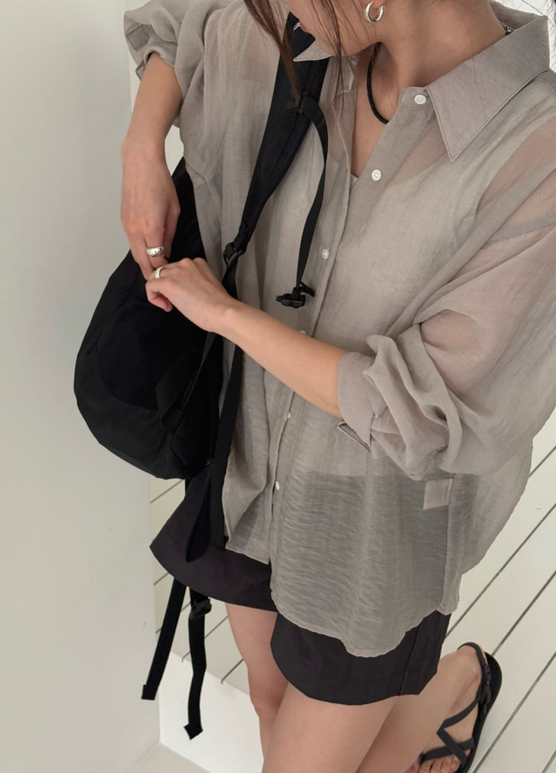 Amygrace - Korean Women Fashion - #restrostyle - Marena Summer Shirt - 5