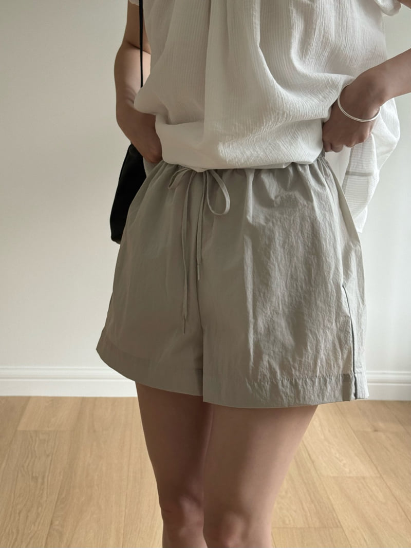 Amygrace - Korean Women Fashion - #romanticstyle - Nylon Track Shorts - 2