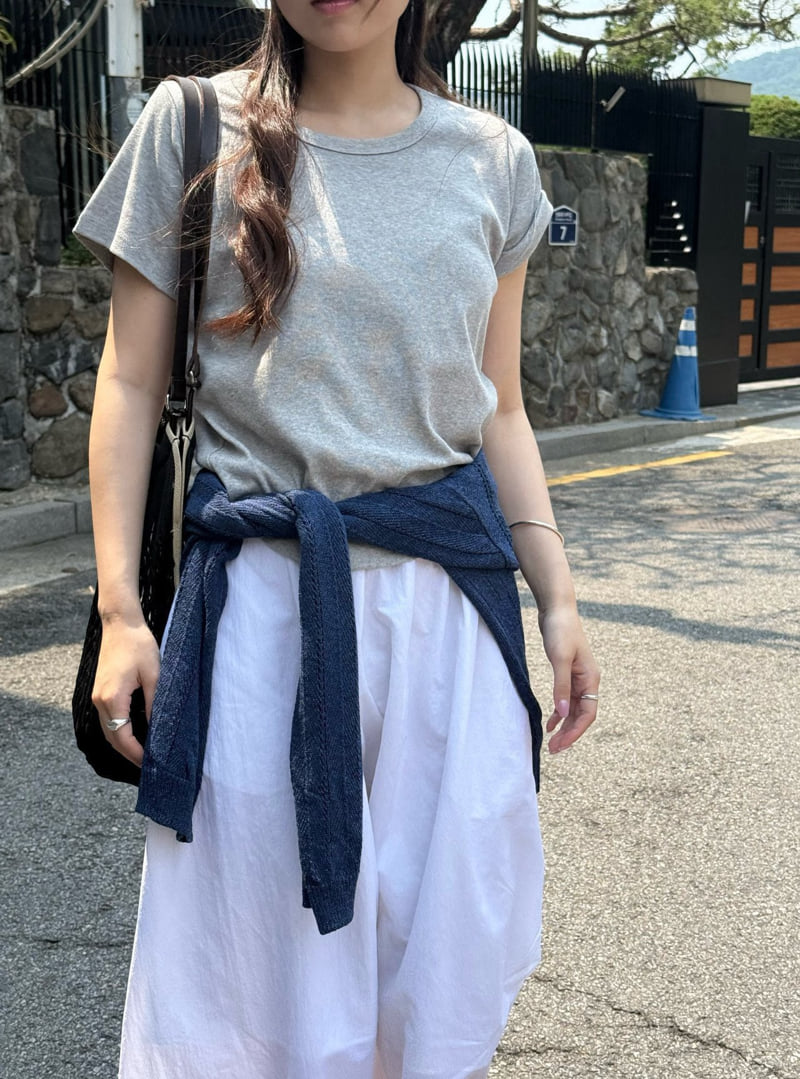 Amygrace - Korean Women Fashion - #thatsdarling - Envy U-neck Short Sleeve Tee - 7