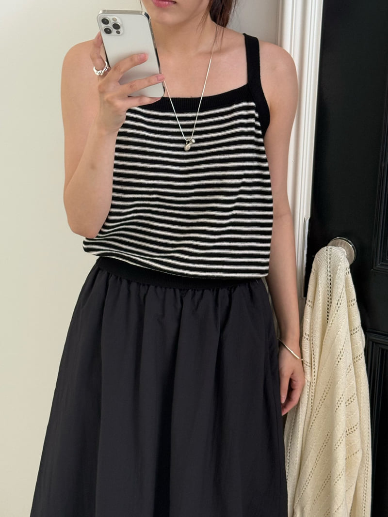 Amygrace - Korean Women Fashion - #thatsdarling - Corso Stripe Knit Sleeveless - 6