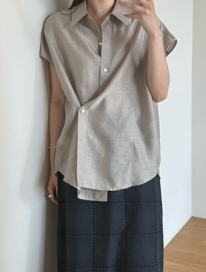 Amygrace - Korean Women Fashion - #thatsdarling - Bay Wrap Blouse - 5