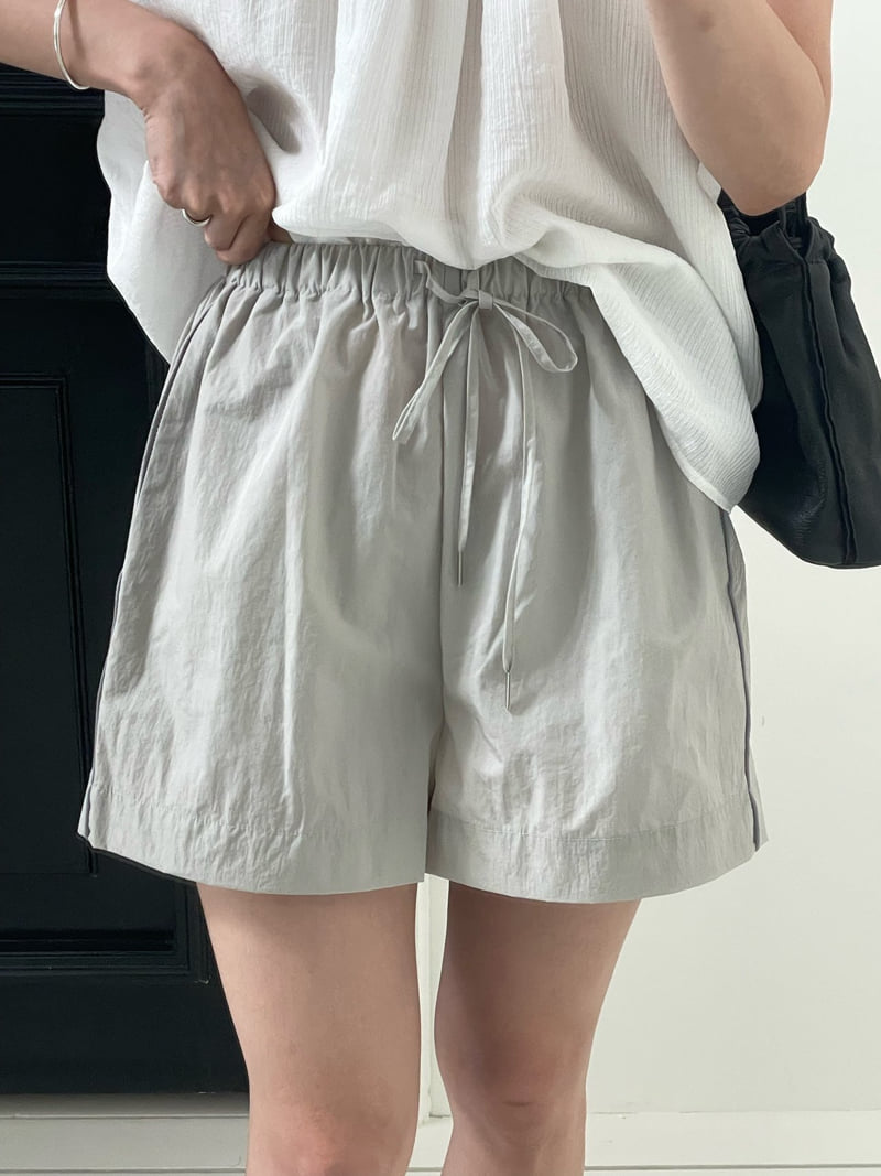 Amygrace - Korean Women Fashion - #shopsmall - Nylon Track Shorts - 4