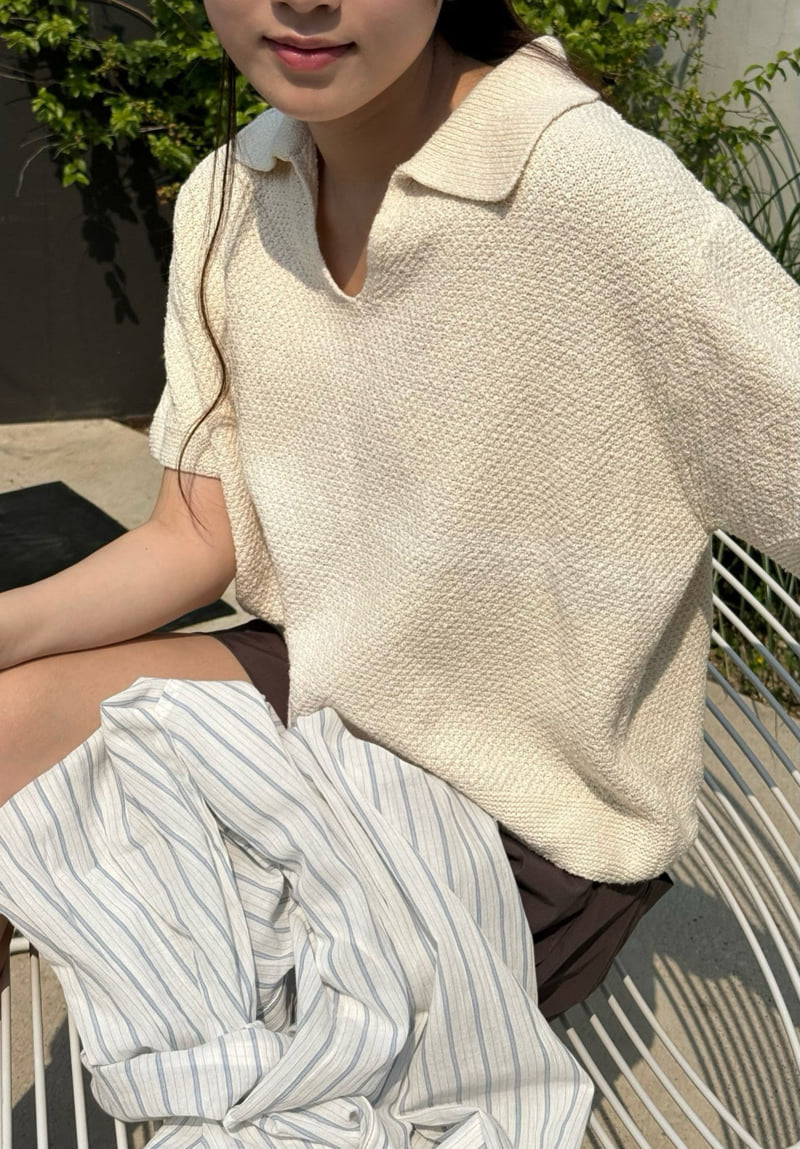 Amygrace - Korean Women Fashion - #thelittlethings - Sevia Paper Collar Knit - 9