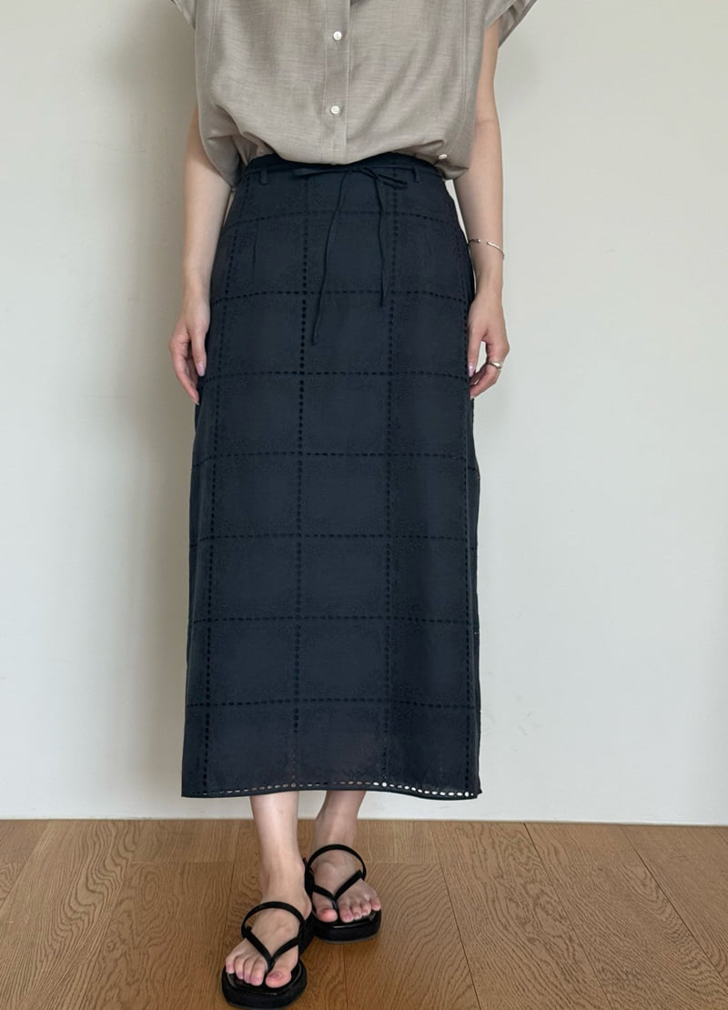Amygrace - Korean Women Fashion - #thelittlethings - Cotton Lace Banding Skirt - 5