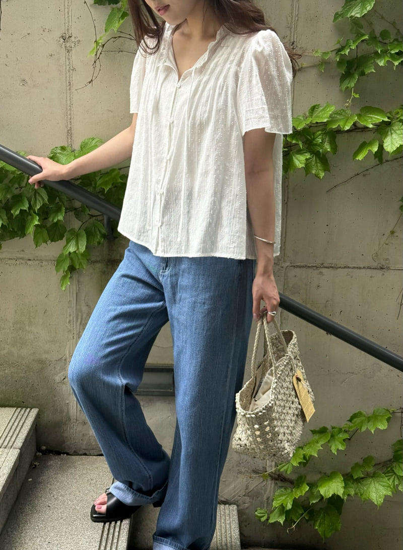Amygrace - Korean Women Fashion - #womensfashion - Water Summer Denim Pants - 7