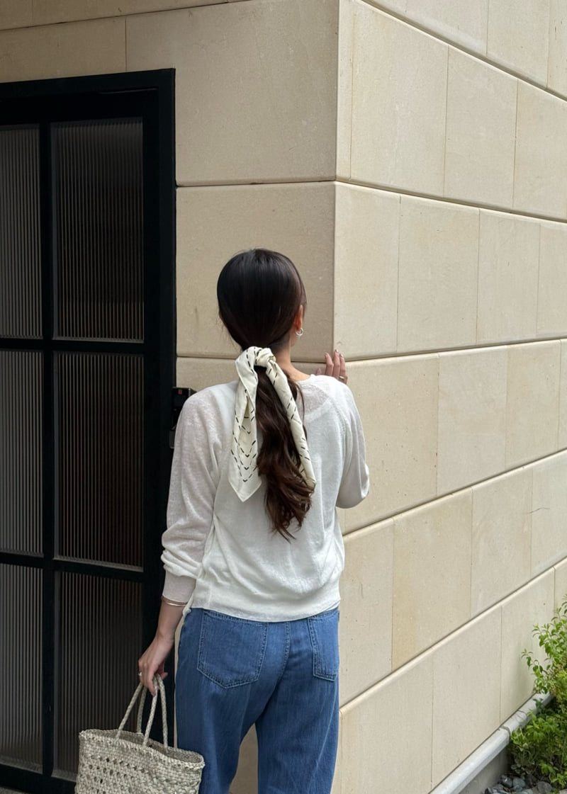 Amygrace - Korean Women Fashion - #womensfashion - Linen Summer Cardigan - 7