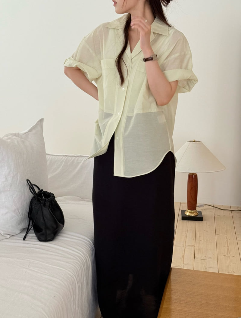 Amygrace - Korean Women Fashion - #womensfashion - Wood Maxi Banding Skirt - 5