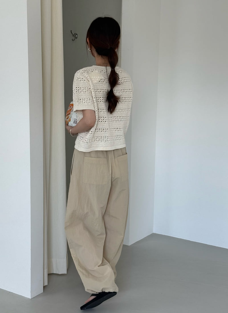Amygrace - Korean Women Fashion - #womensfashion - Natural Lacy Cardigan - 8