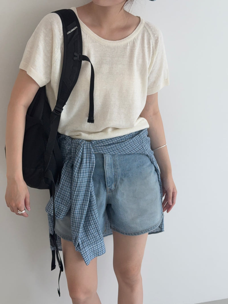 Amygrace - Korean Women Fashion - #womensfashion - Raglan Linen Knit - 6