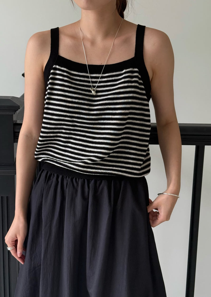 Amygrace - Korean Women Fashion - #womensfashion - Corso Stripe Knit Sleeveless - 9