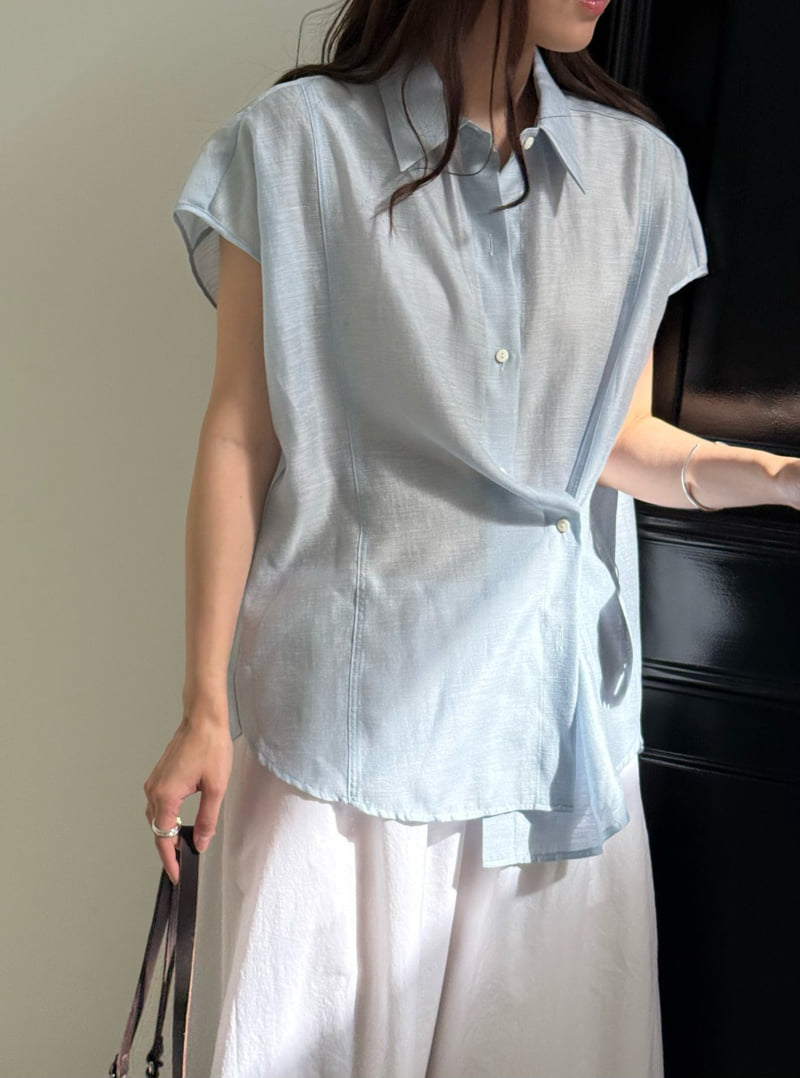 Amygrace - Korean Women Fashion - #womensfashion - Bay Wrap Blouse - 10