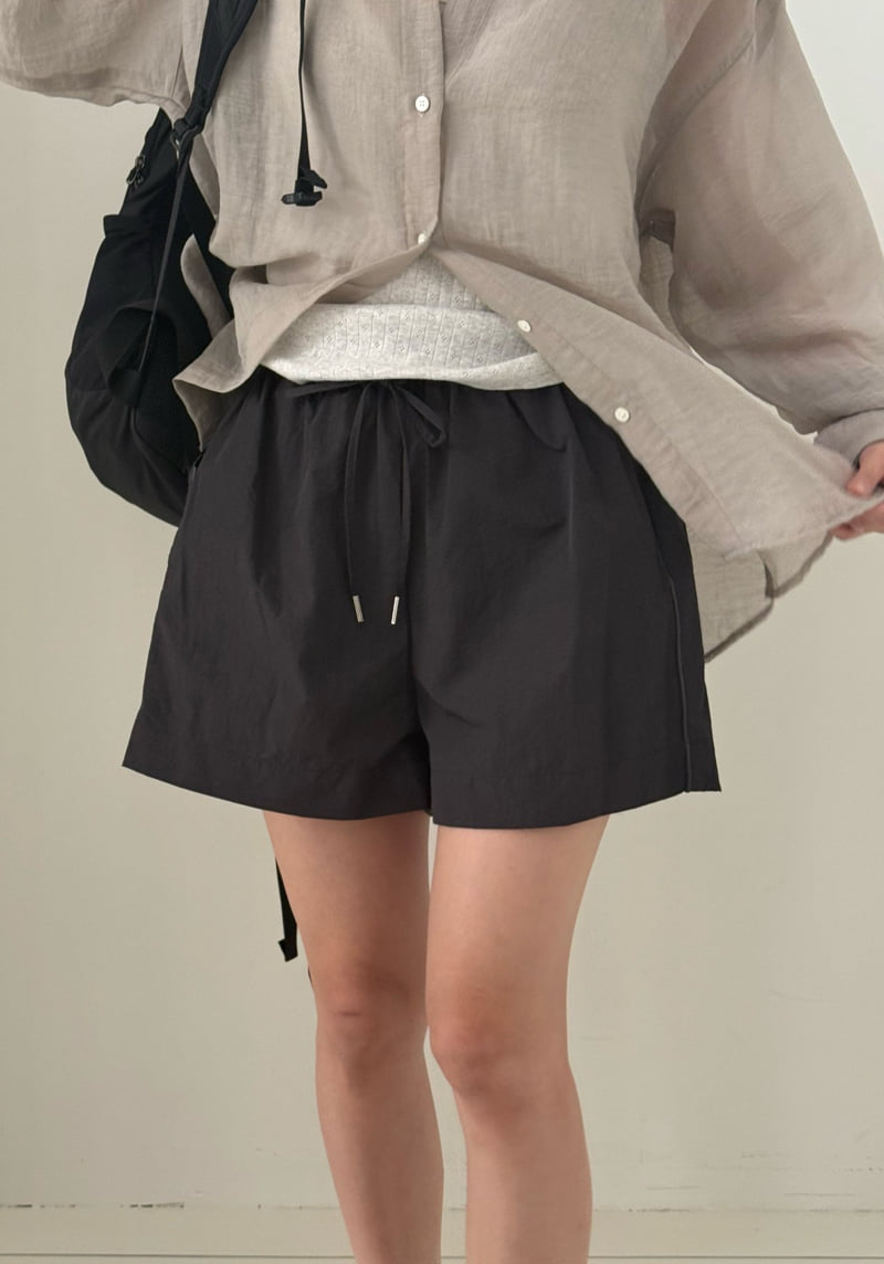 Amygrace - Korean Women Fashion - #womensfashion - Nylon Track Shorts - 7