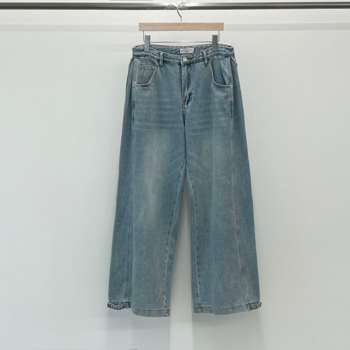 Another Avenue - Korean Women Fashion - #momslook - String Bijou Denim Pants - 3