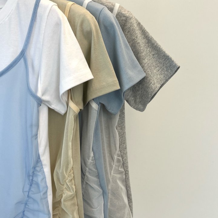 Another Avenue - Korean Women Fashion - #momslook - Layered Mesh Tee - 2