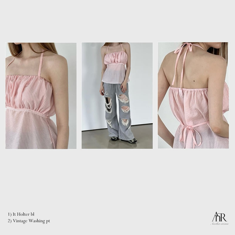 Another Avenue - Korean Women Fashion - #momslook - Vintage Washing Pants - 9