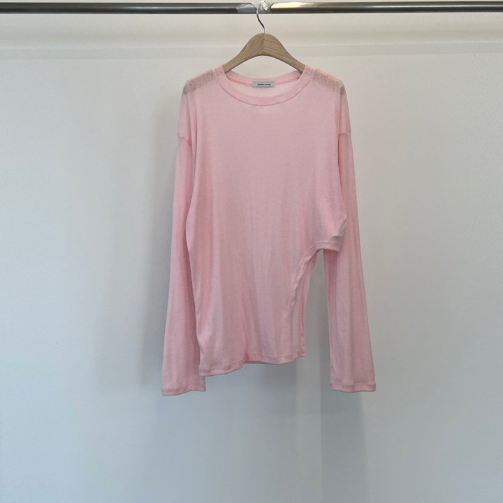 Another Avenue - Korean Women Fashion - #womensfashion - Line Cutting Tee - 4