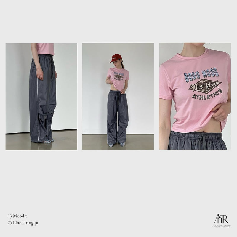 Another Avenue - Korean Women Fashion - #momslook - Line String Pants - 7
