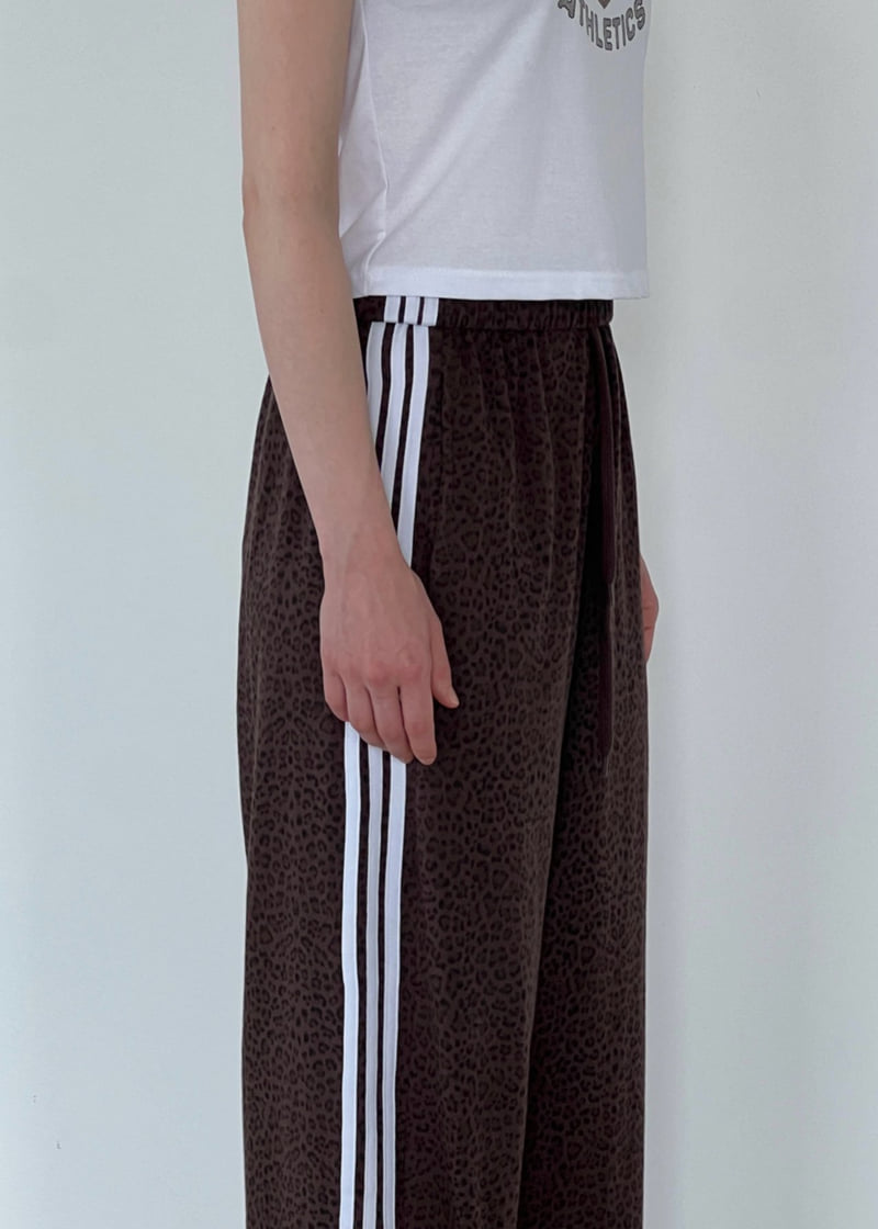 Another Avenue - Korean Women Fashion - #momslook - Leopard Tape Pants - 10