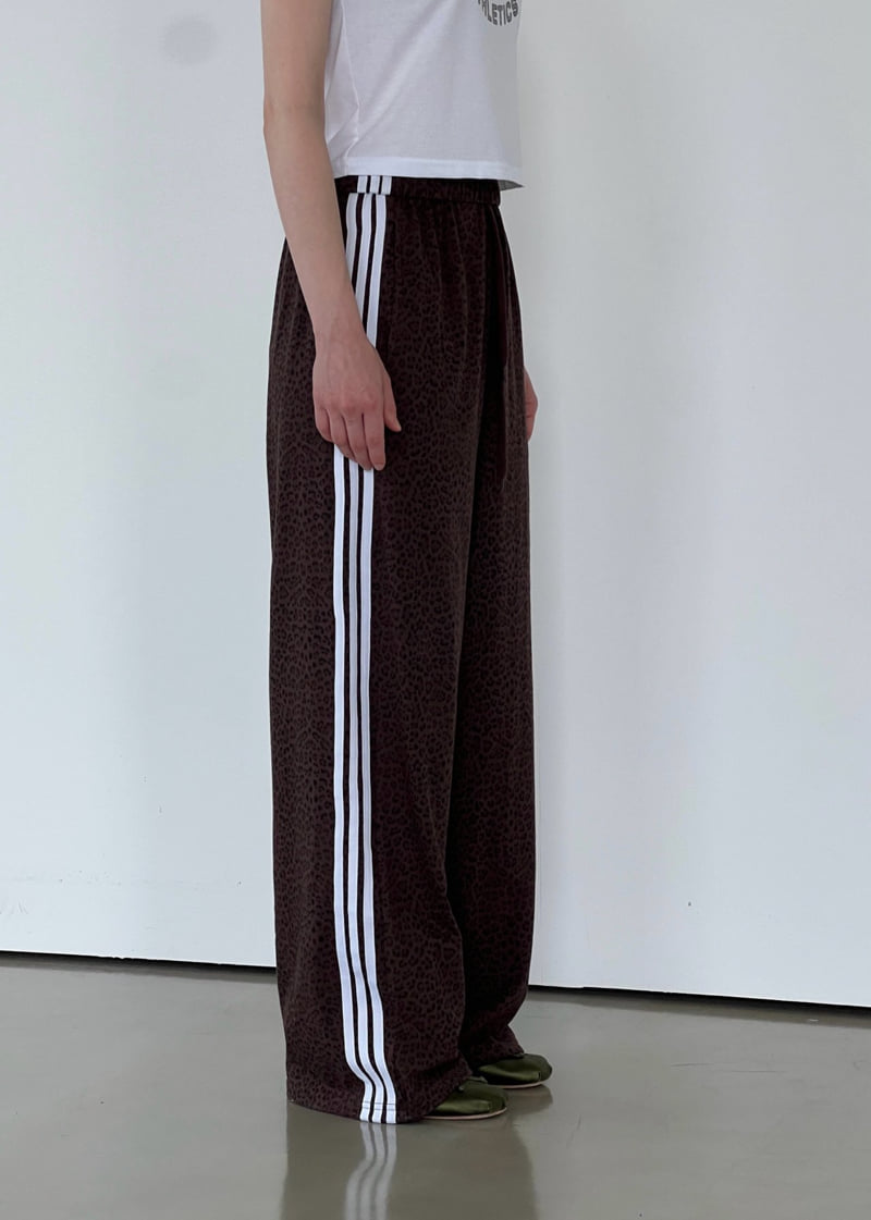 Another Avenue - Korean Women Fashion - #momslook - Leopard Tape Pants - 12