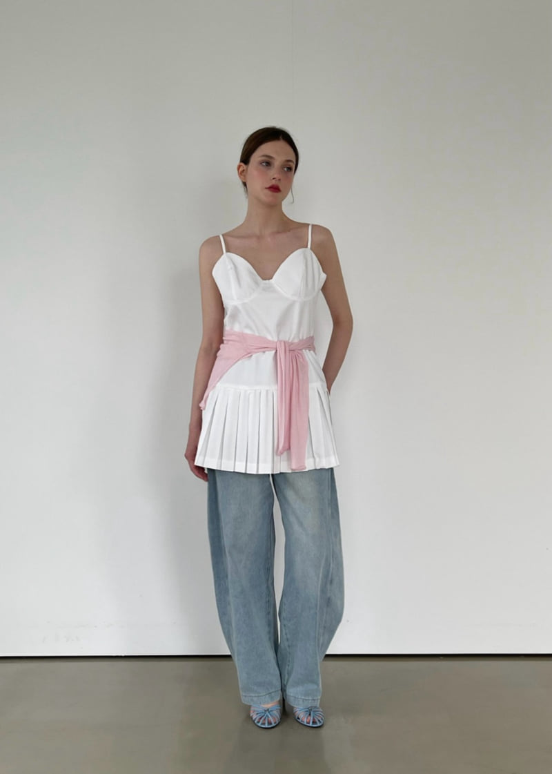 Another Avenue - Korean Women Fashion - #momslook - Pleated Bustier One-piece - 11