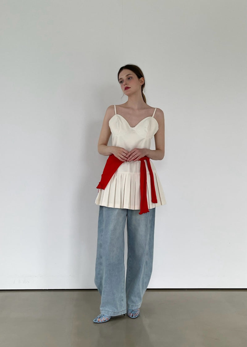 Another Avenue - Korean Women Fashion - #momslook - Pleated Bustier One-piece - 5