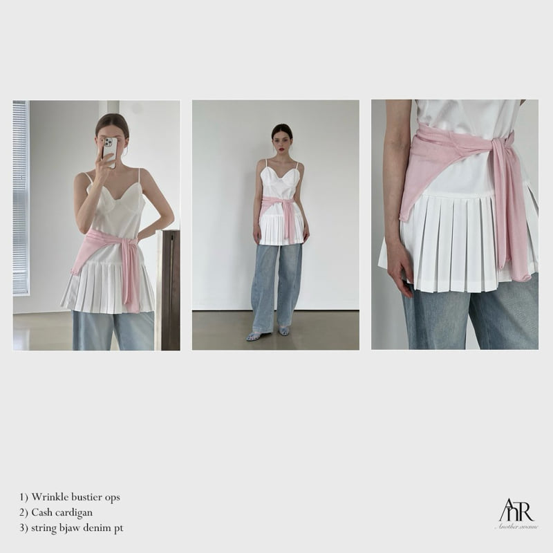 Another Avenue - Korean Women Fashion - #momslook - Pleated Bustier One-piece - 7