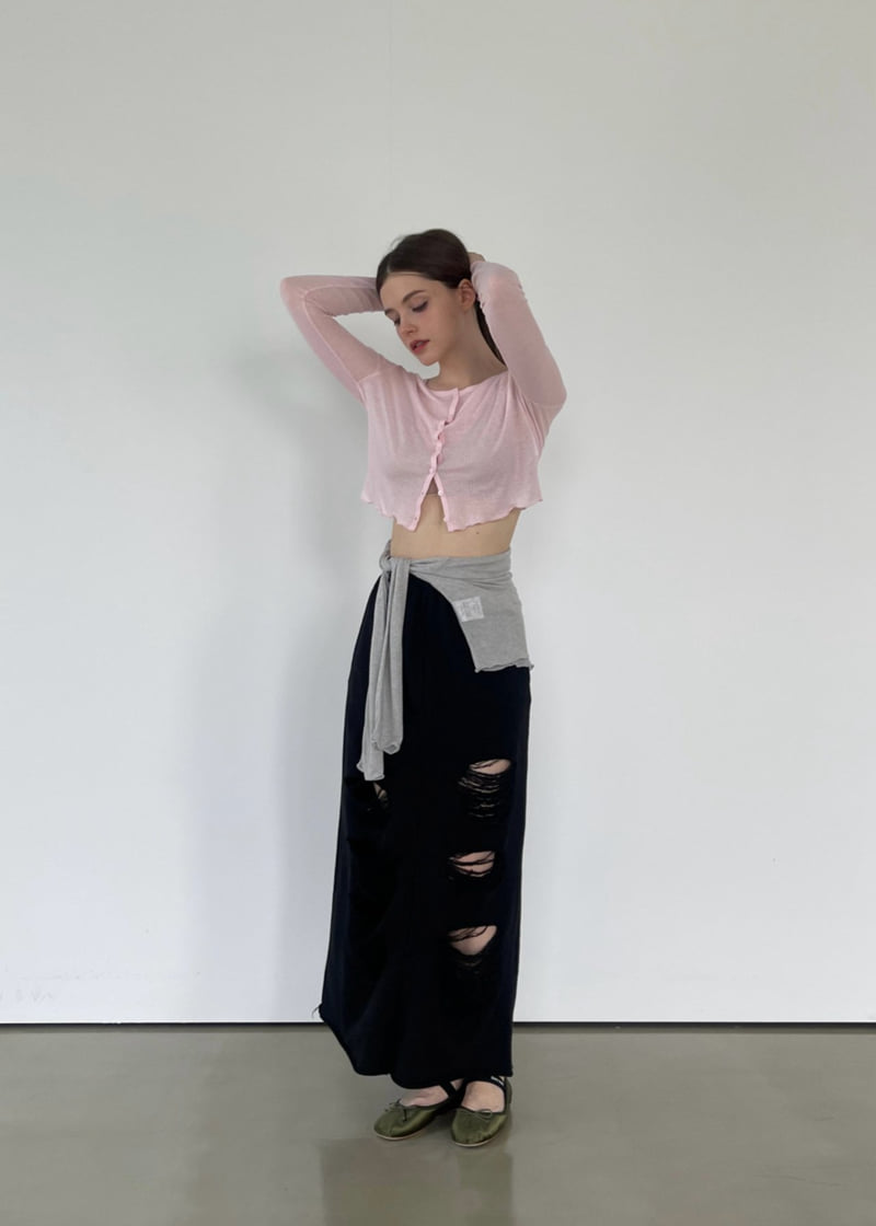 Another Avenue - Korean Women Fashion - #momslook - Vintage Washed Skirt - 10