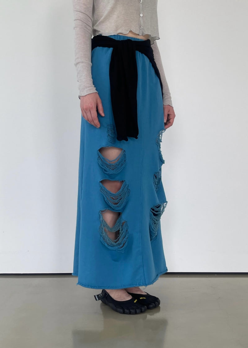 Another Avenue - Korean Women Fashion - #momslook - Vintage Washed Skirt - 6