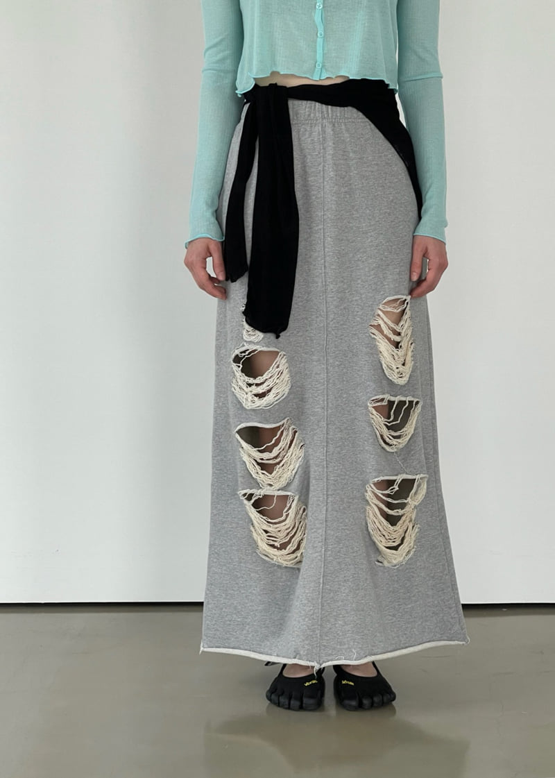 Another Avenue - Korean Women Fashion - #momslook - Vintage Washed Skirt - 8