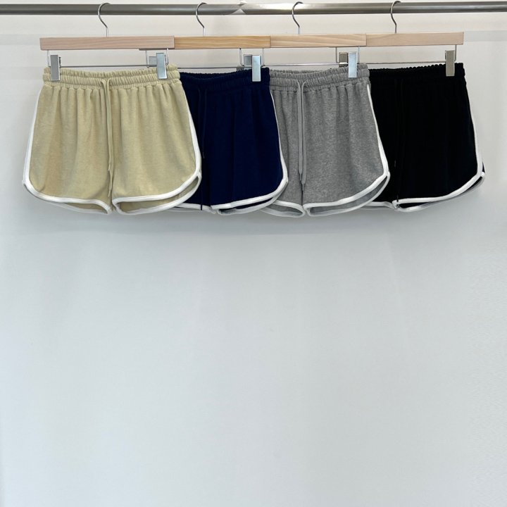 Another Avenue - Korean Women Fashion - #romanticstyle - Terry Contrast Short Pants