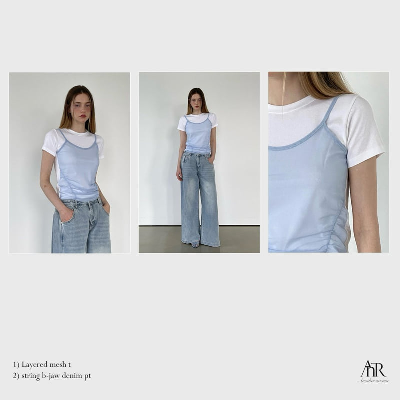 Another Avenue - Korean Women Fashion - #womensfashion - Layered Mesh Tee - 9