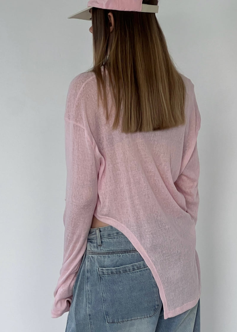 Another Avenue - Korean Women Fashion - #womensfashion - Line Cutting Tee - 11