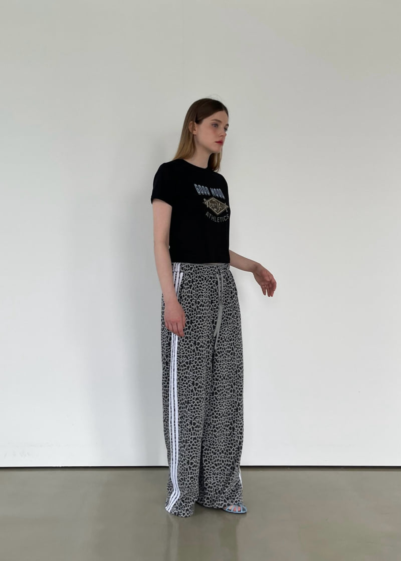 Another Avenue - Korean Women Fashion - #womensfashion - Leopard Tape Pants - 7