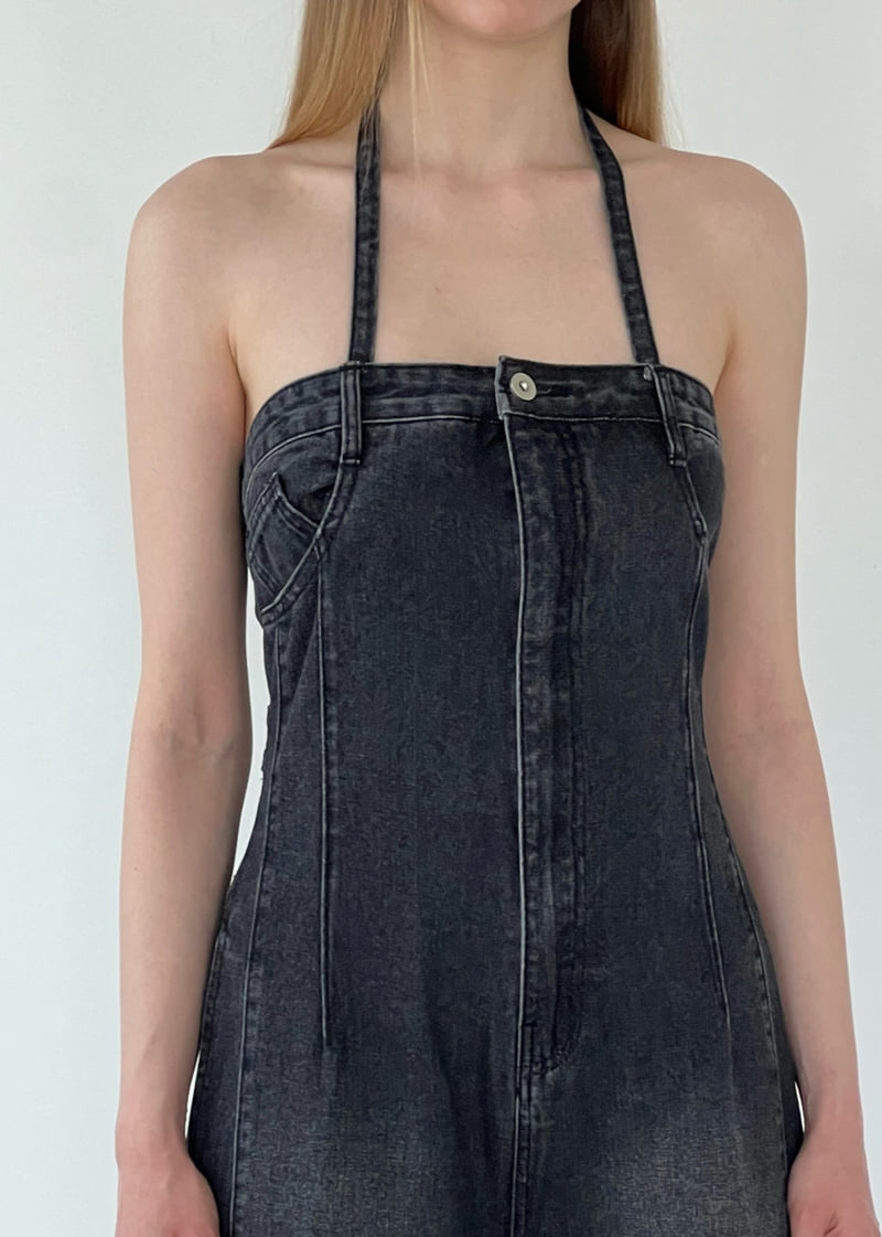 Another Avenue - Korean Women Fashion - #womensfashion - Motion Denim Jumpsuit - 6