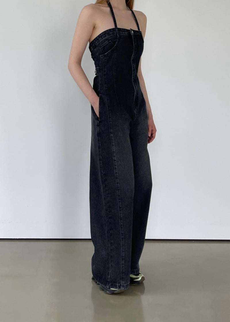 Another Avenue - Korean Women Fashion - #womensfashion - Motion Denim Jumpsuit - 8