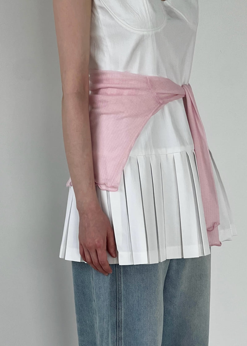 Another Avenue - Korean Women Fashion - #womensfashion - Pleated Bustier One-piece - 10