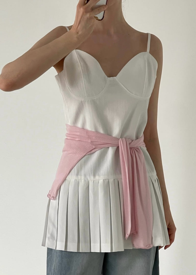 Another Avenue - Korean Women Fashion - #womensfashion - Pleated Bustier One-piece - 12