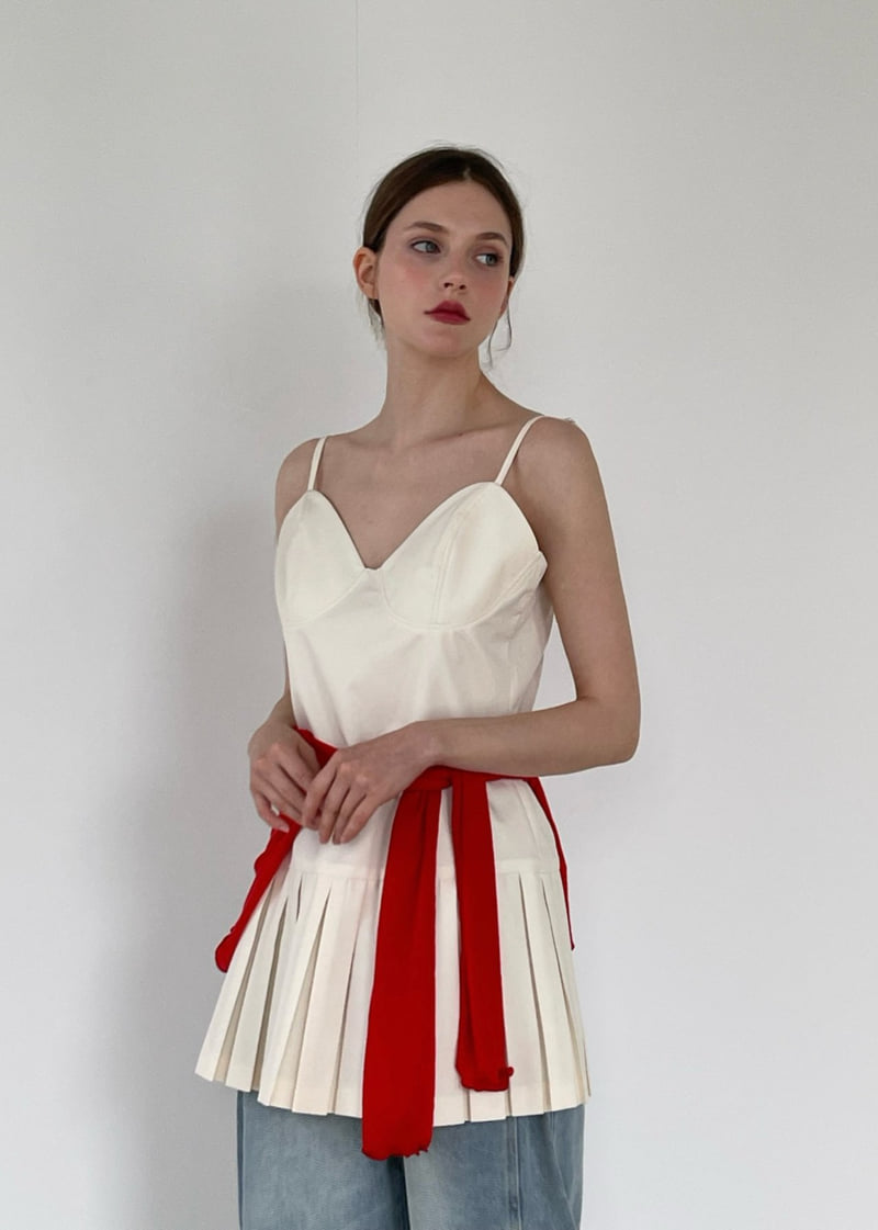 Another Avenue - Korean Women Fashion - #womensfashion - Pleated Bustier One-piece - 6