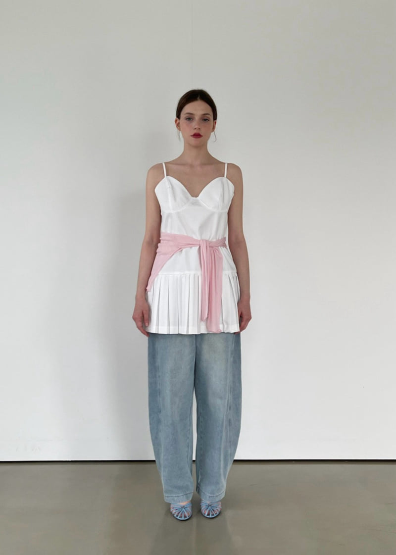 Another Avenue - Korean Women Fashion - #womensfashion - Pleated Bustier One-piece - 8