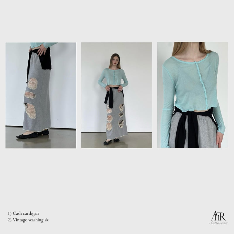 Another Avenue - Korean Women Fashion - #womensfashion - Vintage Washed Skirt - 7