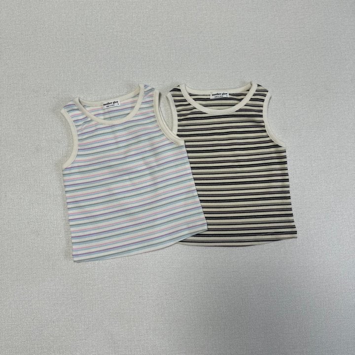 Anotherglow - Korean Children Fashion - #childofig - Stripe Sleeveless - 10