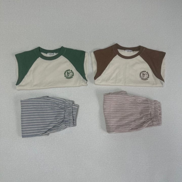 Anotherglow - Korean Children Fashion - #childofig - Stripe Bermuda Pants - 9