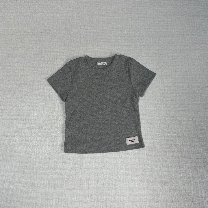 Anotherglow - Korean Children Fashion - #fashionkids - Ribbed Short Sleeve Tee - 3