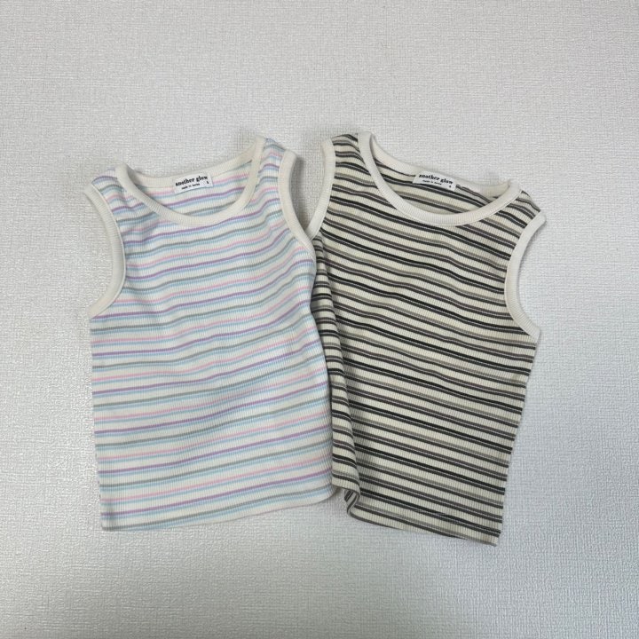 Anotherglow - Korean Children Fashion - #fashionkids - Stripe Sleeveless